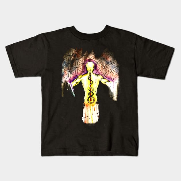 Rising beyond morality Kids T-Shirt by Temple of Being